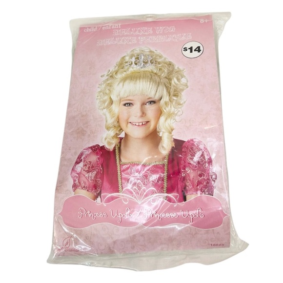 Child's Princess Blonde Wig With Tiara - Picture 1 of 6